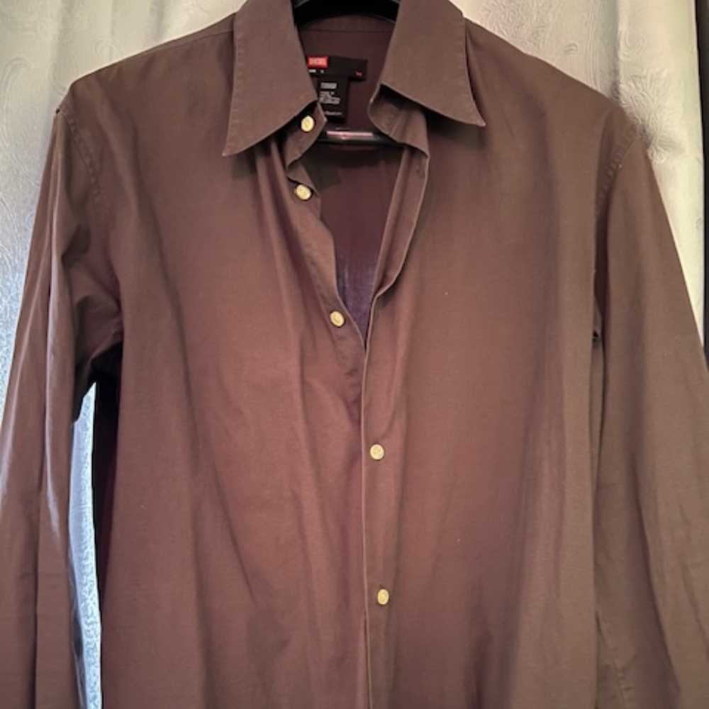 Diesel chocolate brown shirt